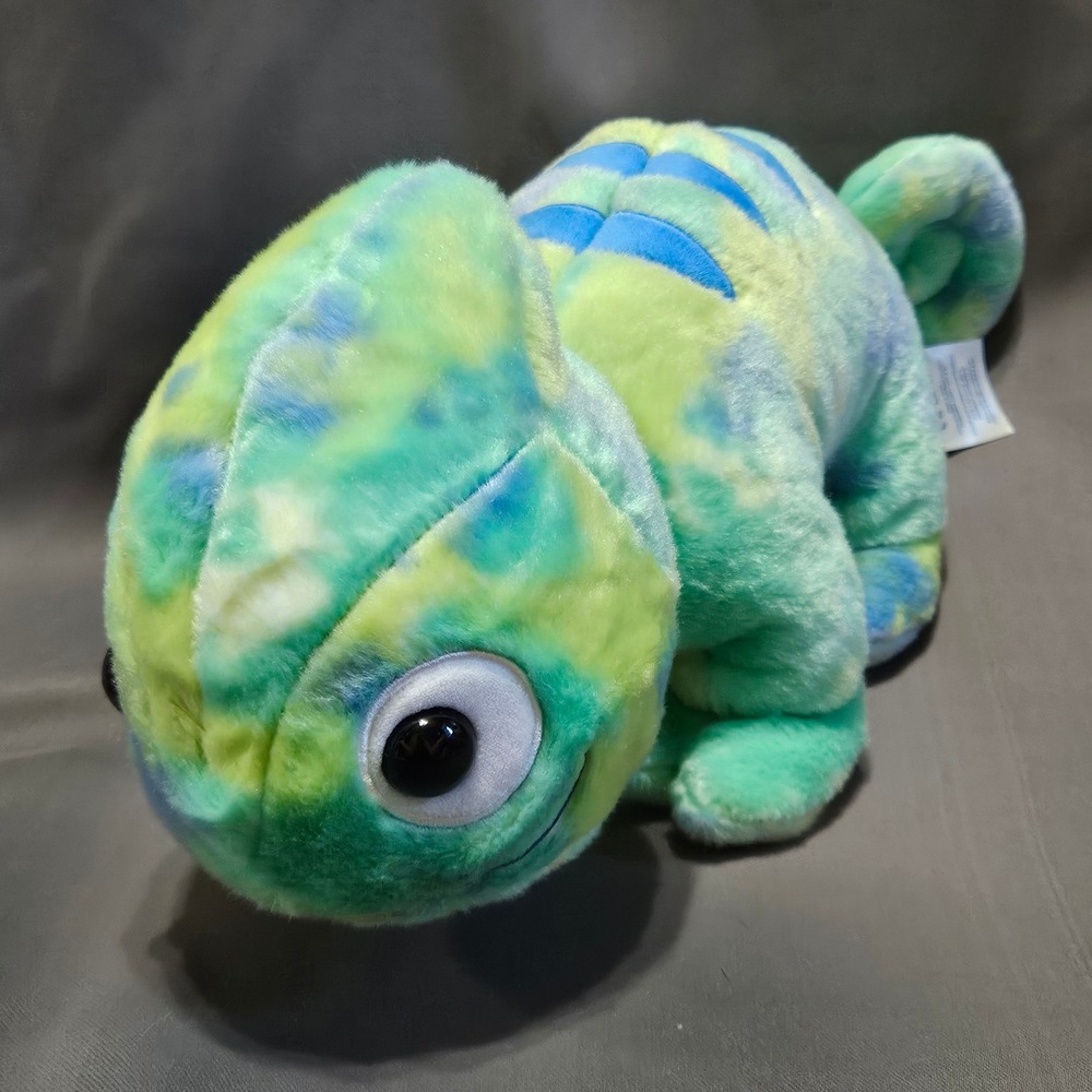 Build-A-Bear Workshop Tie Dye Chameleon Plush Green Blue Yellow 032410 2024